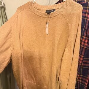 Banana Republic Women's Tan Crew Neck Sweater